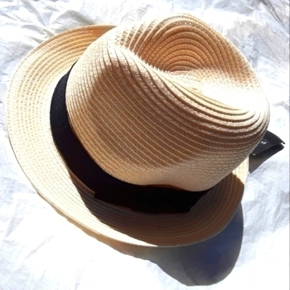 Pop Headwear Straw Fedora Hat